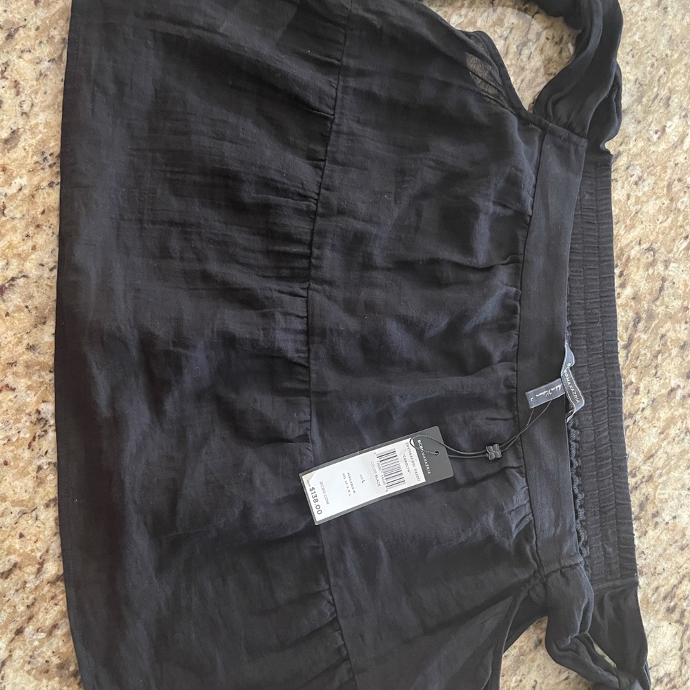 BCBCMaxazaria Carolyn off the shoulder tie top